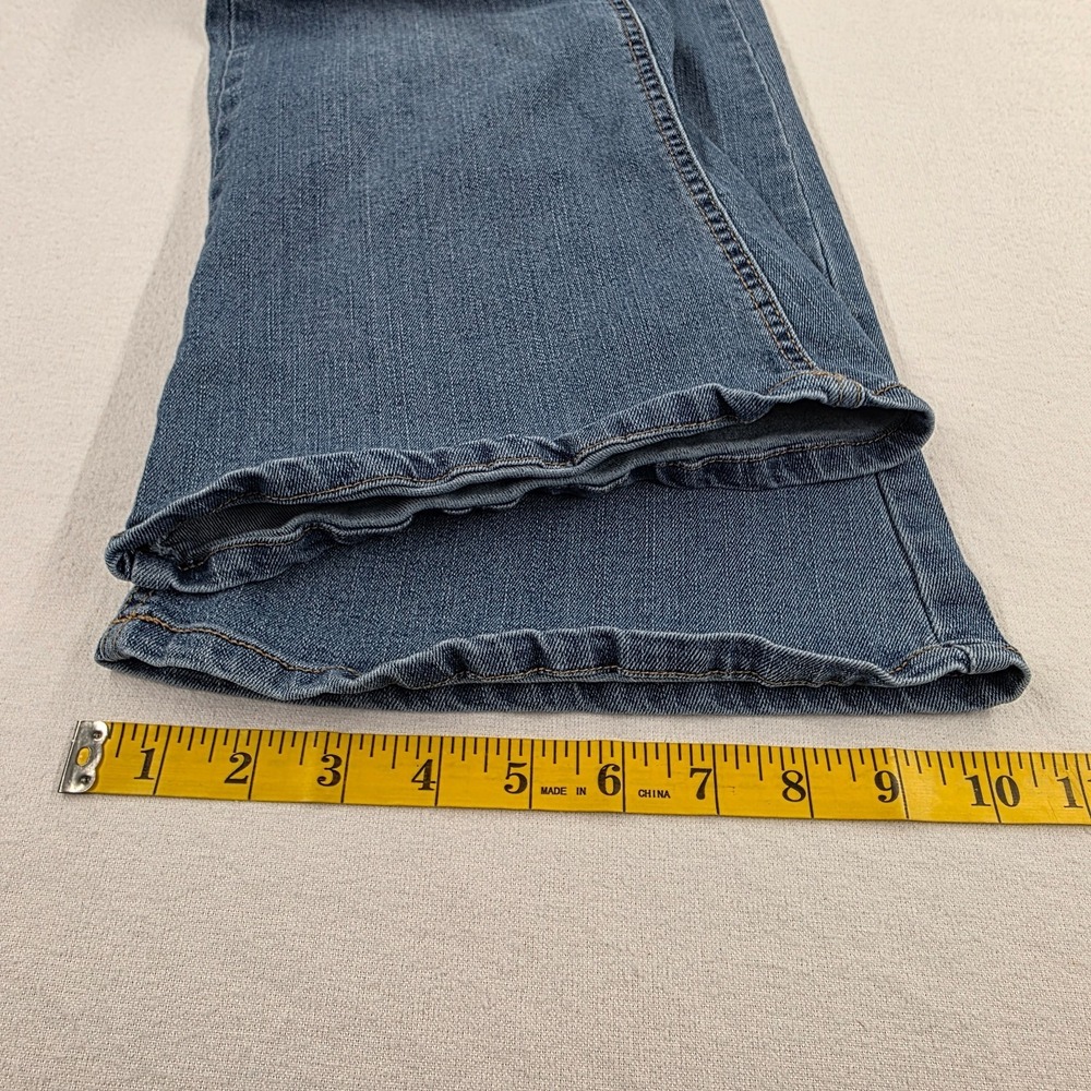 Wallflower Flirty Curvy High Rise Button Fly Flare Denim Distressed Faded Jeans - Picture 14 of 16